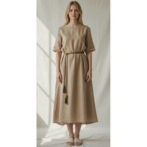 Vintage Morris Moskowitz Golden/ Black braided Belt -Necklace - Scarf- NEW 1998